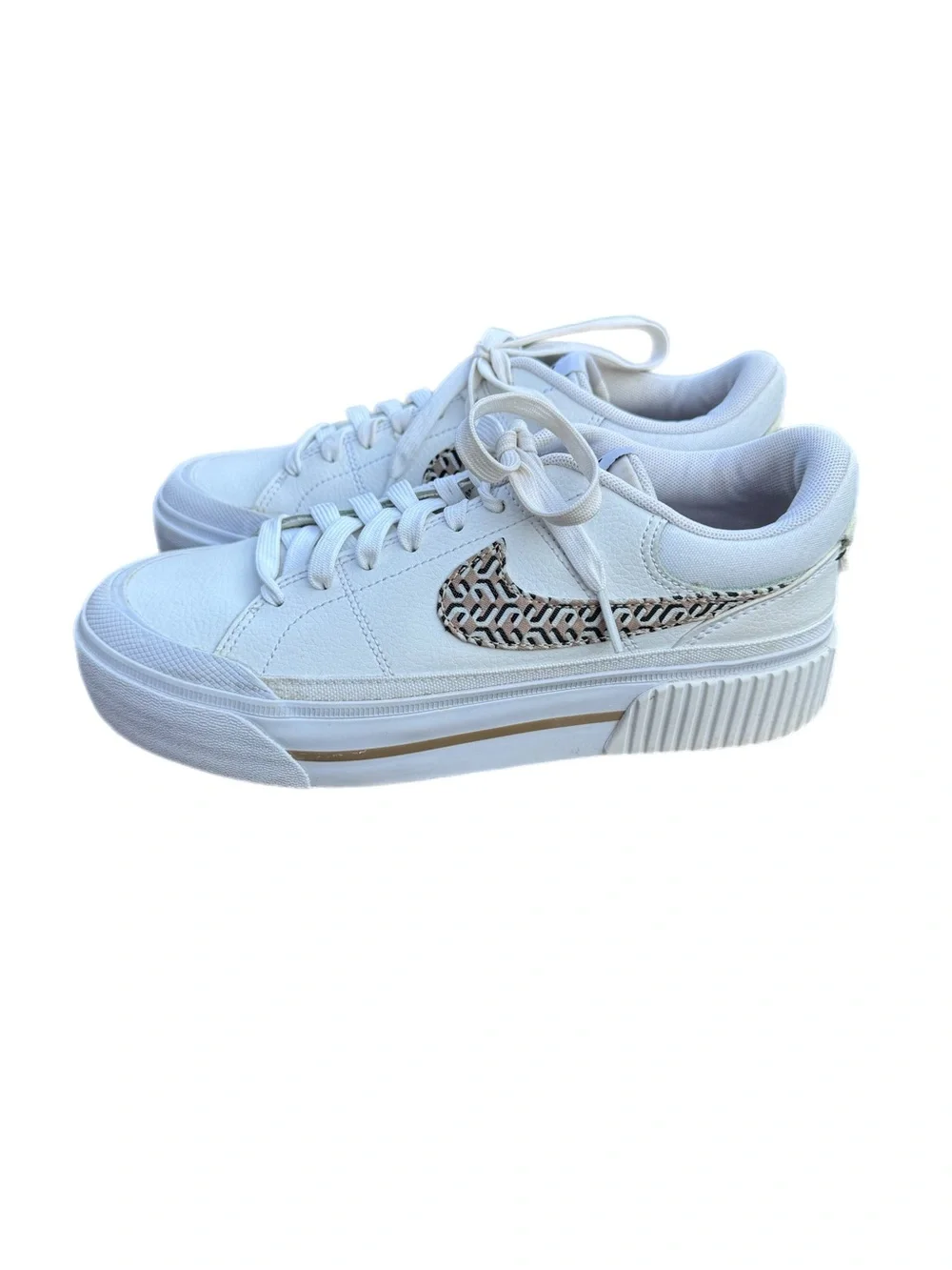 Nike Court Legacy Lift Low United in Victory White Sneakers Womens Sz 7.5
